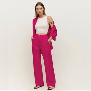 Reformation pink Vesta pant size 4